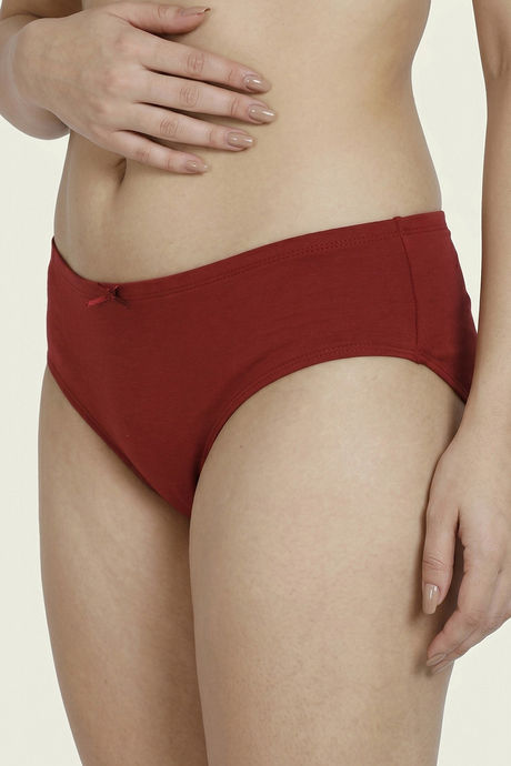Zivame Anti-Microbial Low Rise Full Coverage Hipster Panty (Pack of 3) - Multicolor — image 3